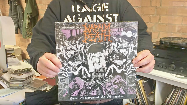 NAPALM DEATH - Full Dynamic Range Vinyl Repress Of From Enslavement To Obliteration Album Due In July; Unboxing Video Streaming