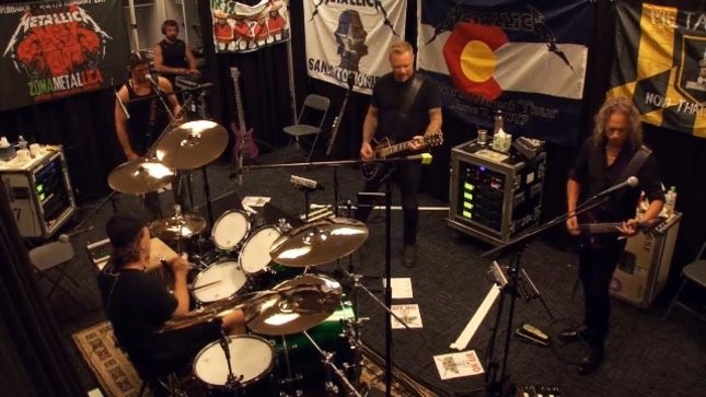 METALLICA - "The Four Horsemen" Tuning Room Footage, Interview With JAMES HETFIELD In Chicago Posted