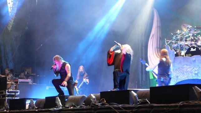 Former CANDLEMASS Frontman MESSIAH MARCOLIN Performs With AMON AMARTH At Gefle Metal Festival 2017 (Video)