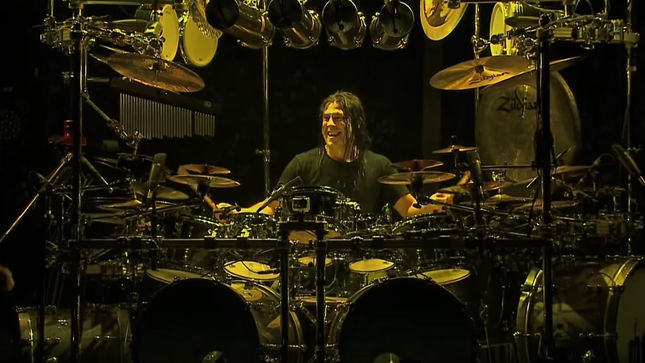 DREAM THEATER Drummer MIKE MANGINI Offers Tour Of Art In His Home Studio; Video