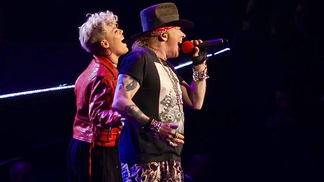 P!NK Joins GUNS N’ ROSES For “Patience” At Madison Square Garden; Quality Video Posted