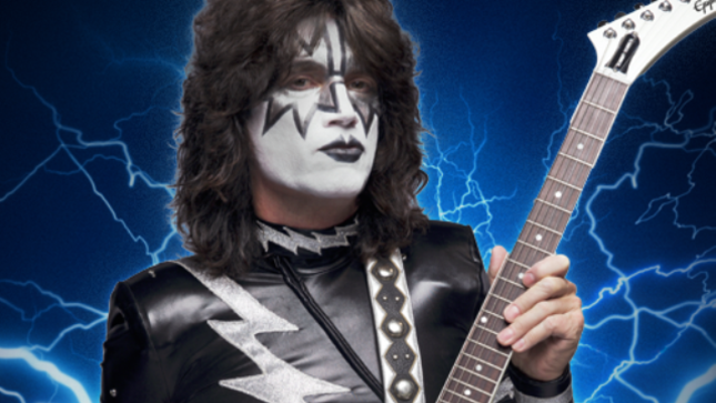 TOMMY THAYER - Stage Played Epiphone Signature White Lightning Explorer Available For Purchase During KISS Kruise VII