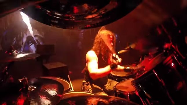 SLAYER – Drum-Cam Footage Of Paul Bostaph Performing “Born Of Fire” Streaming