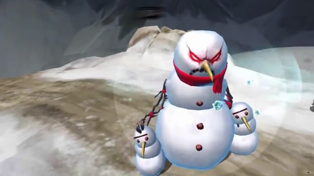 IRON MAIDEN’s Legacy Of The Beast - The Warrior Possessed Snowman Attacks; Video