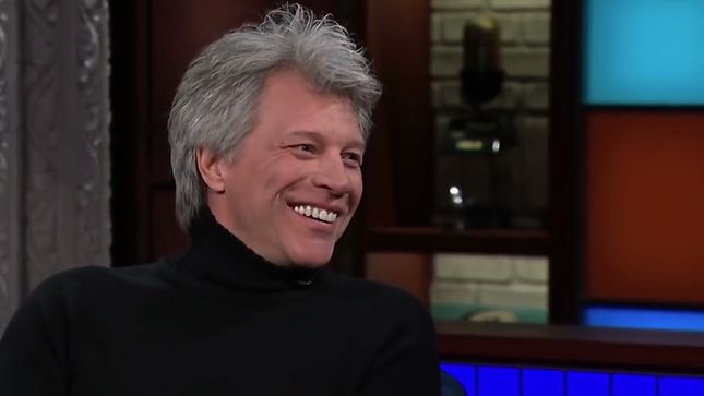 JON BON JOVI Discusses Rock And Roll Hall Of Fame Induction On CBS' The Late Show With Stephen Colbert - "It Truly Does Mean A Lot"; Video