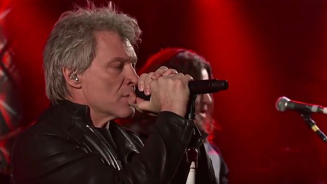 BON JOVI Perform Mega-Hit "You Give Love A Bad Name" On CBS' The Late Show With Stephen Colbert; Video
