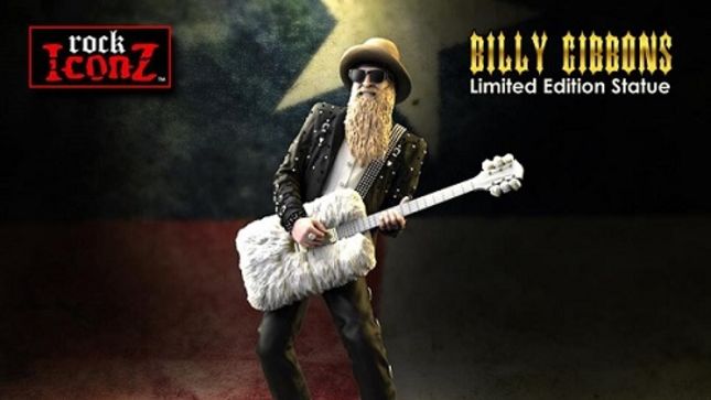 ZZ TOP - BILLY GIBBONS Limited Edition Rock Iconz Statue Available For Pre-Order