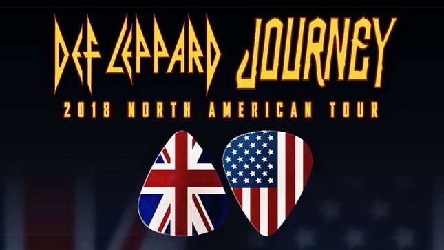 DEF LEPPARD And JOURNEY Confirm North American Co-Headline Tour; Def Leppard To Perform Hysteria Album On UK / Ireland Tour With CHEAP TRICK; Video Trailer