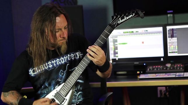 CLAUSTROFOBIA Guitarist MARCUS D'ANGELO Performs "Download Hatred" For EMGtv's The Green Room Series; Video