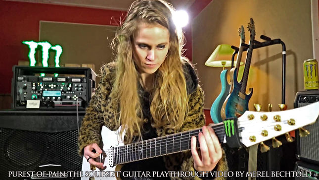 PUREST OF PAIN Featuring DELAIN Members Streaming “The Solipsist” Guitar Playthrough Video