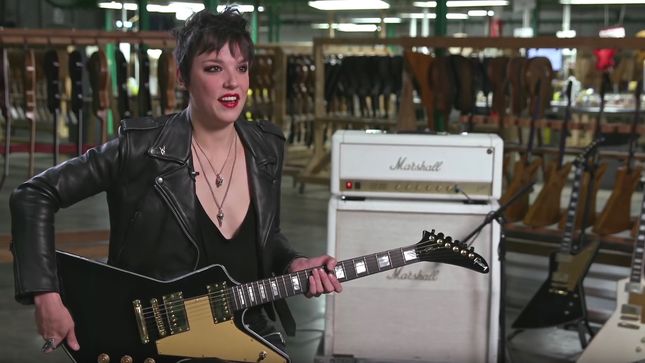 HALESTORM's LZZY HALE Offers Behind The Scenes Look At New Gibson Signature Guitar