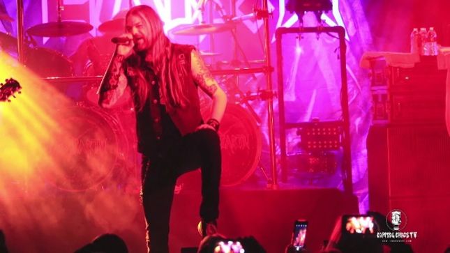 ICED EARTH - Capital Chaos TV Footage From Sacramento Show Posted