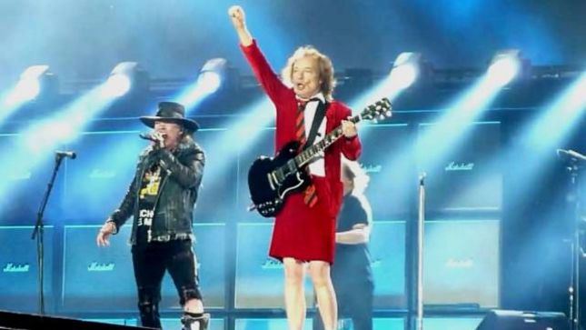 ANGUS YOUNG Reportedly Working On New AC/DC Album With AXL ROSE