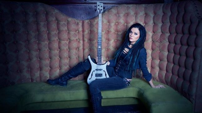 Former WHITE EMPRESS Bassist CHELA RHEA HARPER's New SARASVATI Song "Released To Aion" Featured In Time Lapse Painting Video
