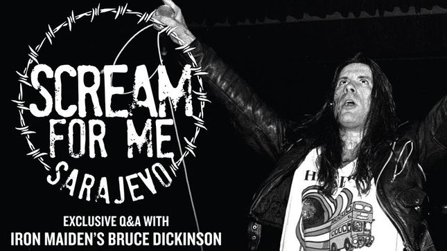IRON MAIDEN Singer BRUCE DICKINSON's Scream For Me Sarajevo Set For North American Theatrical Release