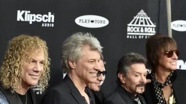 BON JOVI Inducted Into The Rock And Roll Hall Of Fame; Video
