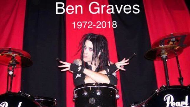 Former MURDERDOLLS Drummer BEN GRAVES Loses Battle With Cancer - "There Will Never Be Another 'Ghoul'"
