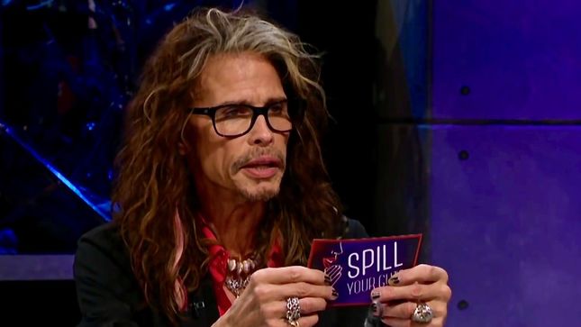 STEVE TYLER Reveals How Much He's Spent On Drugs In Game Of "Spill Your Guts Or Fill Your Guts" With JAMES CORDEN - "I Snorted Half Of Peru"; Video
