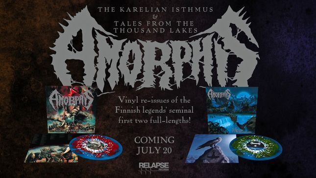 AMORPHIS Announce Tales From The Thousand Lakes, The Karelian Isthmus Vinyl Reissues; Video Trailer