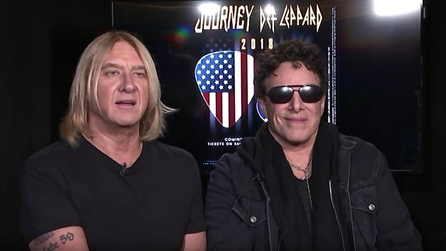 DEF LEPPARD, JOURNEY Members Discuss Summer Tour - "Both Bands Have Got A Core Audience That Have Stood By Us, They Believe In What We're Doing," Says JOE ELLIOTT; Video