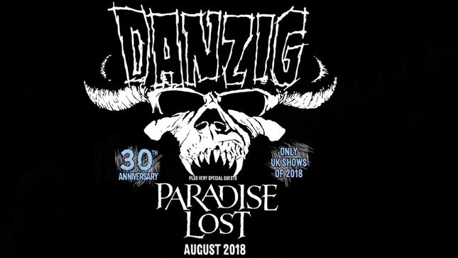 DANZIG Launches New Video Trailer For 2018 UK Tour Dates