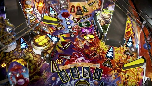 IRON MAIDEN - The Making Of Stern's Legacy Of The Beast-Themed Pinball Machine; Video