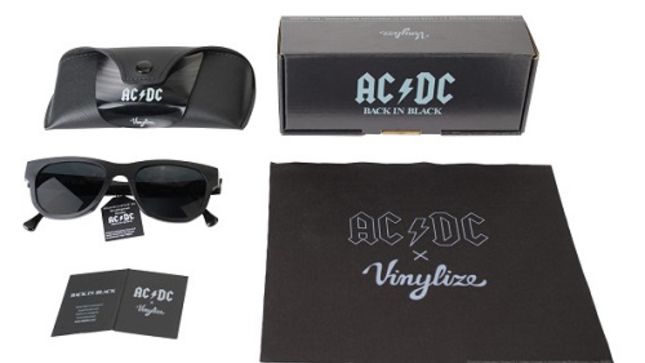 AC/DC Now Crafted BraveWords Sunglasses Vinylize AC/DC - From - Available LPs