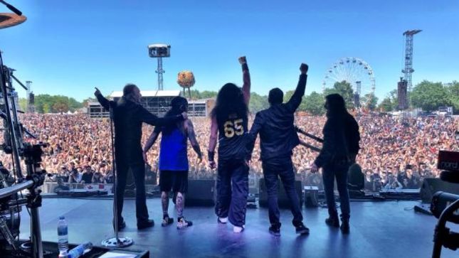 SONS OF APOLLO Perform In Europe For First Time At France's Hellfest 2018; Fan-Filmed Video Posted