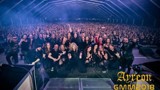 AYREON - Fan-Filmed Video From First Ever Festival Show At Graspop Metal Meeting 2018 Posted; Featuring TOMMY KAREVIK, SIMONE SIMONS,  ANNEKE VAN GIERSBERGEN, DAMIAN WILSON And More