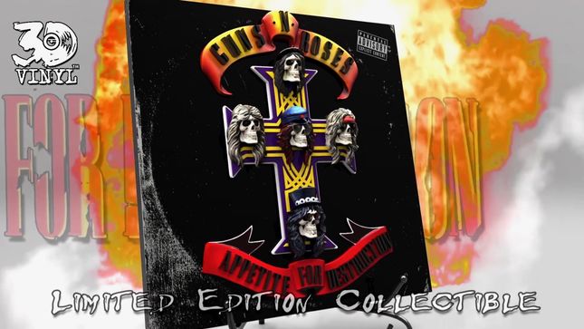 GUNS N' ROSES - Appetite For Destruction 3D Vinyl Available For Pre-Order; Video Trailer