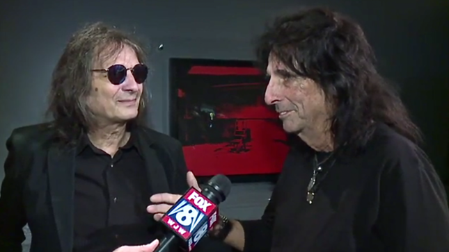 ALICE COOPER And DENNIS DUNAWAY Help Unveil New Rock & Roll Hall Of Fame Exhibit, "Part Of The Machine: Rock & Pinball" - "Your Parents Are Gonna Hate This Machine," Says Alice; Video