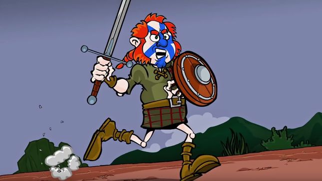 IRON MAIDEN - Animator VAL ANDRADE Releases “The Clansman” Cartoon Clip