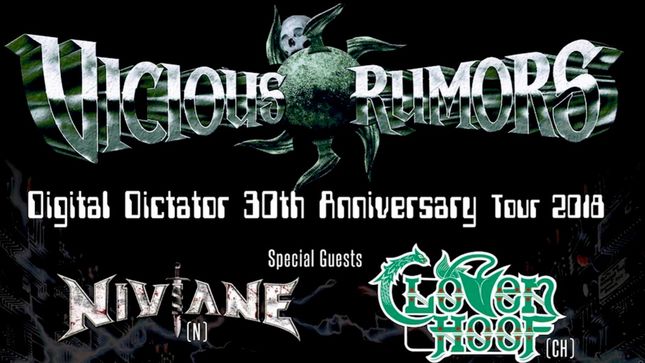 VICIOUS RUMORS Launch Video Trailer For Upcoming Digital Dictator 30th Anniversary World Tour; Special Edition DVD Available At Shows And Online