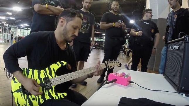 ANGEL VIVALDI Takes STEEL PANTHER Guitarist SATCHEL's Pussy Melter For A Test Drive; Video
