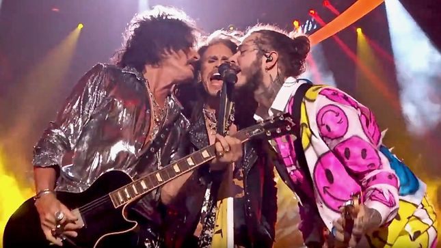 AEROSMITH Close MTV VMA's With "Dream On", "Toys In The Attic"; Band Joined By Rapper POST MALONE (Video)