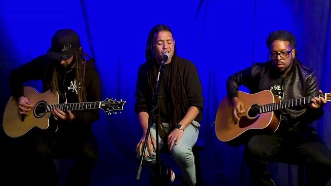 NONPOINT Performs Acoustic Version Of "Chaos And Earthquakes" At HardDrive Radio; Video