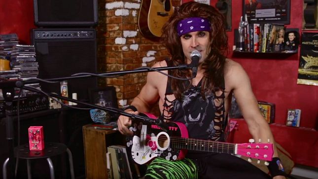 STEEL PANTHER Guitarist SATCHEL Performs On Hello Kitty Guitar; Video