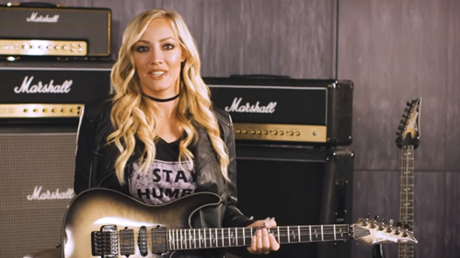 NITA STRAUSS Showcases Signature JIVA10 Guitar, Warm-Up Techniques In New Videos
