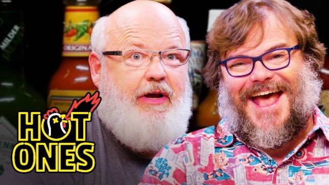 TENACIOUS D Gets Rocked By Spicy Wings On Hot Ones; Behind-The-Scenes Video Available
