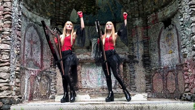Harp Twins CAMILLE AND KENNERLY Perform BLACK SABBATH Classic "Paranoid”; Video