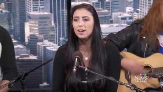 UNLEASH THE ARCHERS Perform "Apex" Live Acoustic On CTV In Calgary 