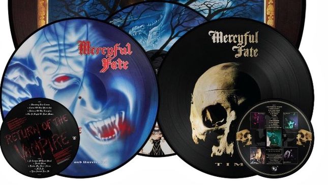 MERCYFUL FATE - Picture Disc LP Reissues Of In The Shadows, Return Of The Vampire, Time Albums Due In November