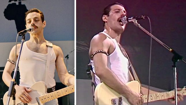 QUEEN - Bohemian Rhapsody / Live Aid Side-By-Side: "Crazy Little Thing Called Love" (Video)