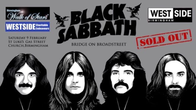BLACK SABBATH - "Heavy Metal" Bench Unveiled In Birmingham; Photos Available