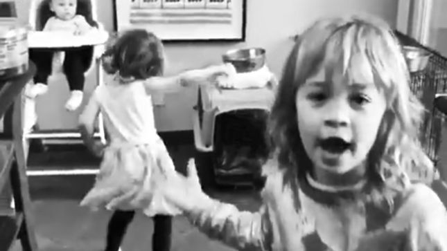 OZZY's Granddaughters Ride The "Crazy Train"; Proud Grandma SHARON OSBOURNE Shares "Head-Banging" Video