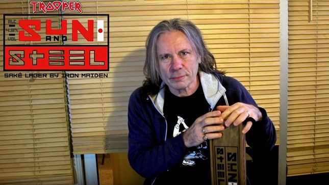 IRON MAIDEN Frontman BRUCE DICKINSON Unveils Trooper Sun And Steel: A New Saké Infused Lager; Video