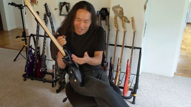 DRAGONFORCE Guitarist HERMAN LI Auctioning Prototype Signature Ibanez Guitar For Charity (Video)