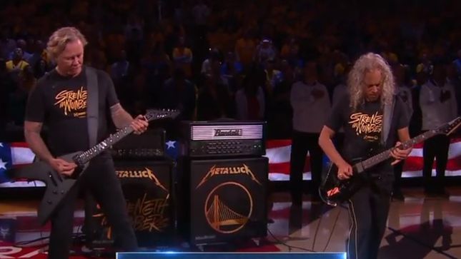 METALLICA Perform US National Anthem At NBA Finals; Video