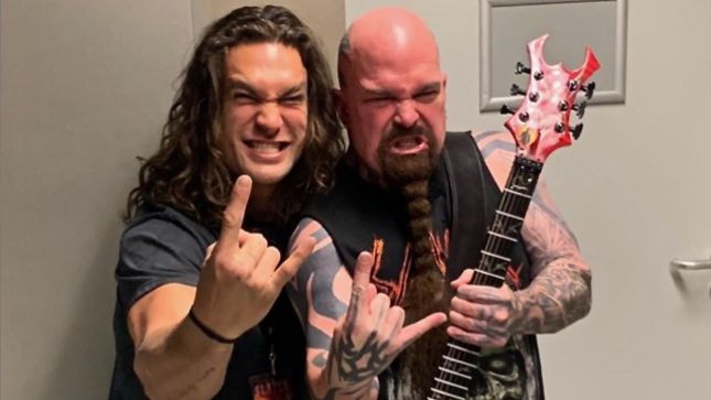 Aquaman / Game Of Thrones Actor JASON MOMOA Meets SLAYER And ANTHRAX At Budapest Concert - "My Mind Was Blown" (Photos)
