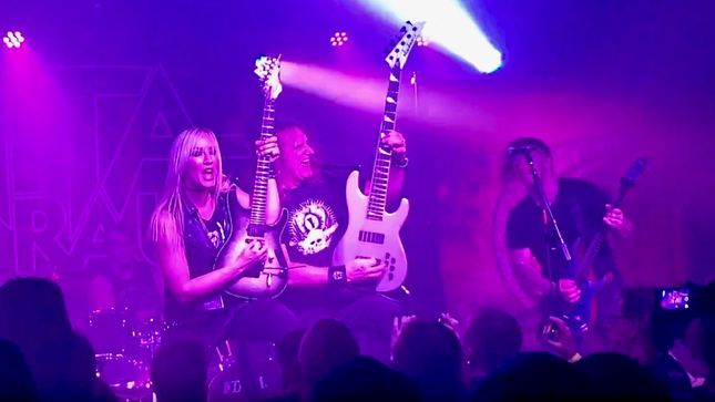MEGADETH Bassist DAVID ELLEFSON Joins NITA STRAUSS In Nashville For IRON MAIDEN Classic "Aces High"; Video
